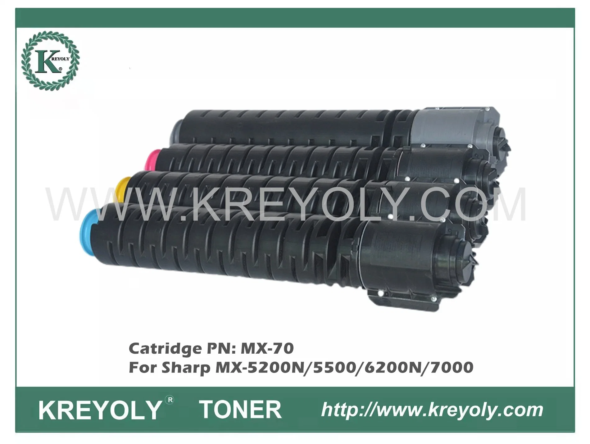 Cartucho de toner compatível MX-70TC/NT/GT para a Sharp MX-5200N/5500/6200N/7000