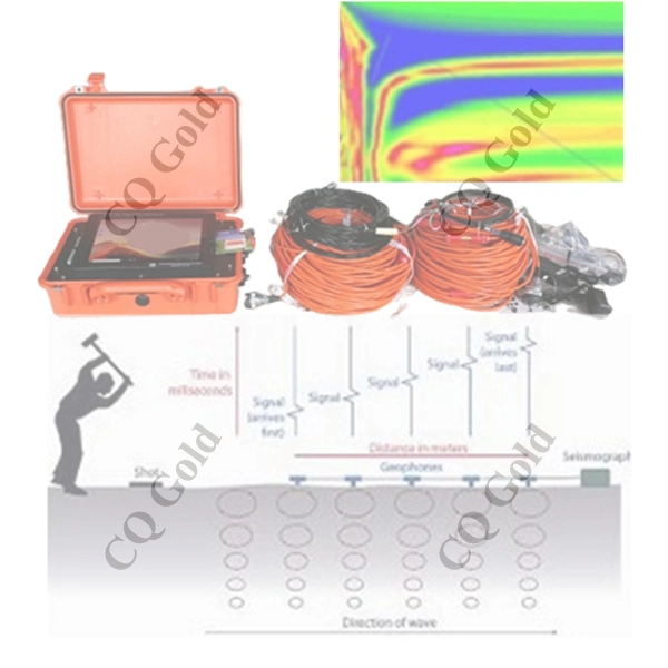 Analizador de ondas sísmicas multicanal onda superficial adquisición de datos MASW Dispositivo de grabación de ondas sísmicas con cable de geófono sismógrafo