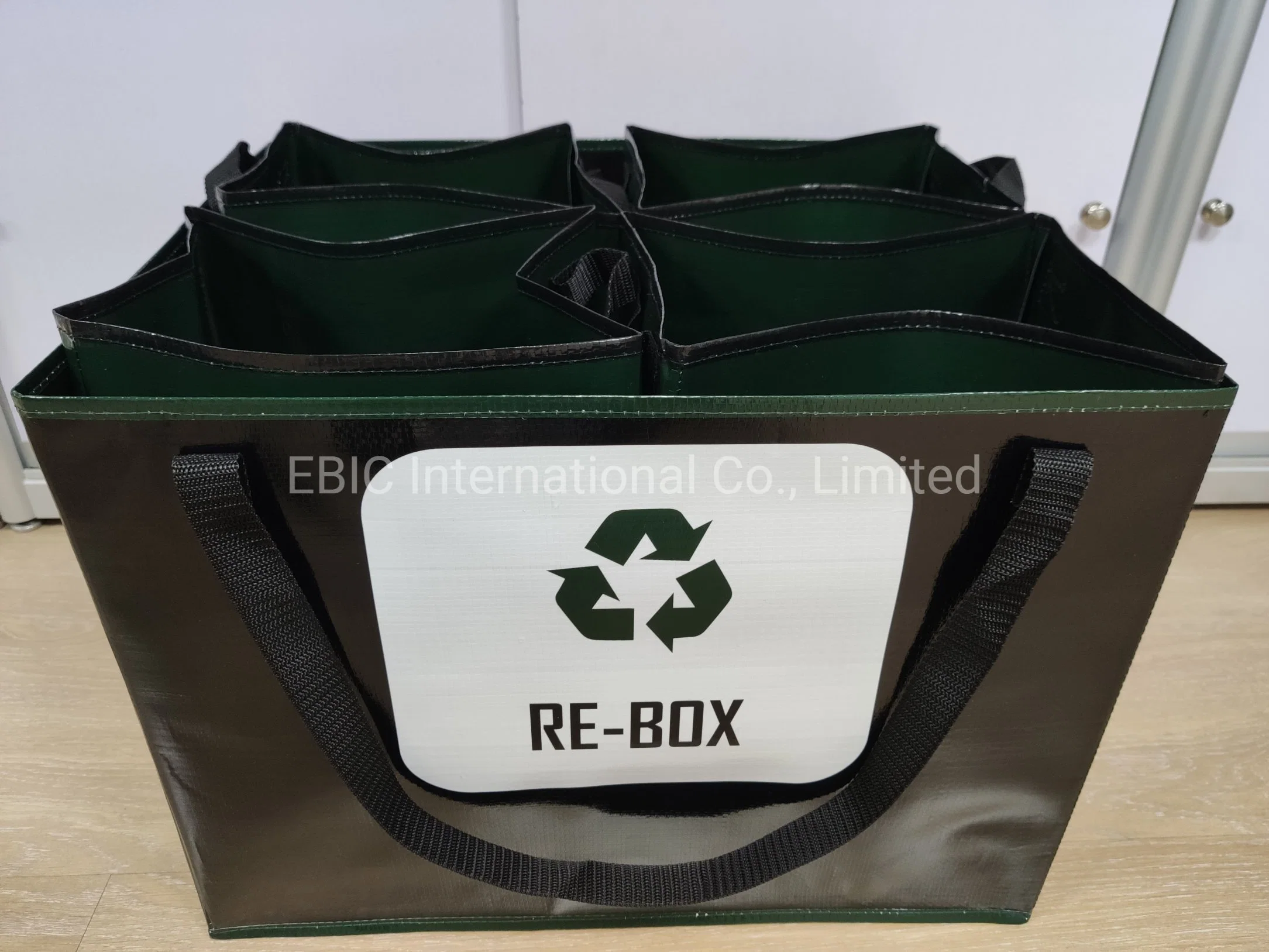 Recogida reciclada personalizada a prueba de humedad Medio ambiente basura Sorting Bag Rebox Caja verde