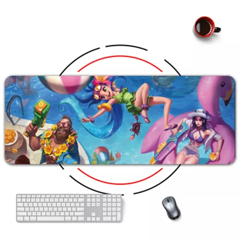 Grandes juegos de Chica Sexy de la sublimación de Mat Mouse Pad Logotipo personalizado