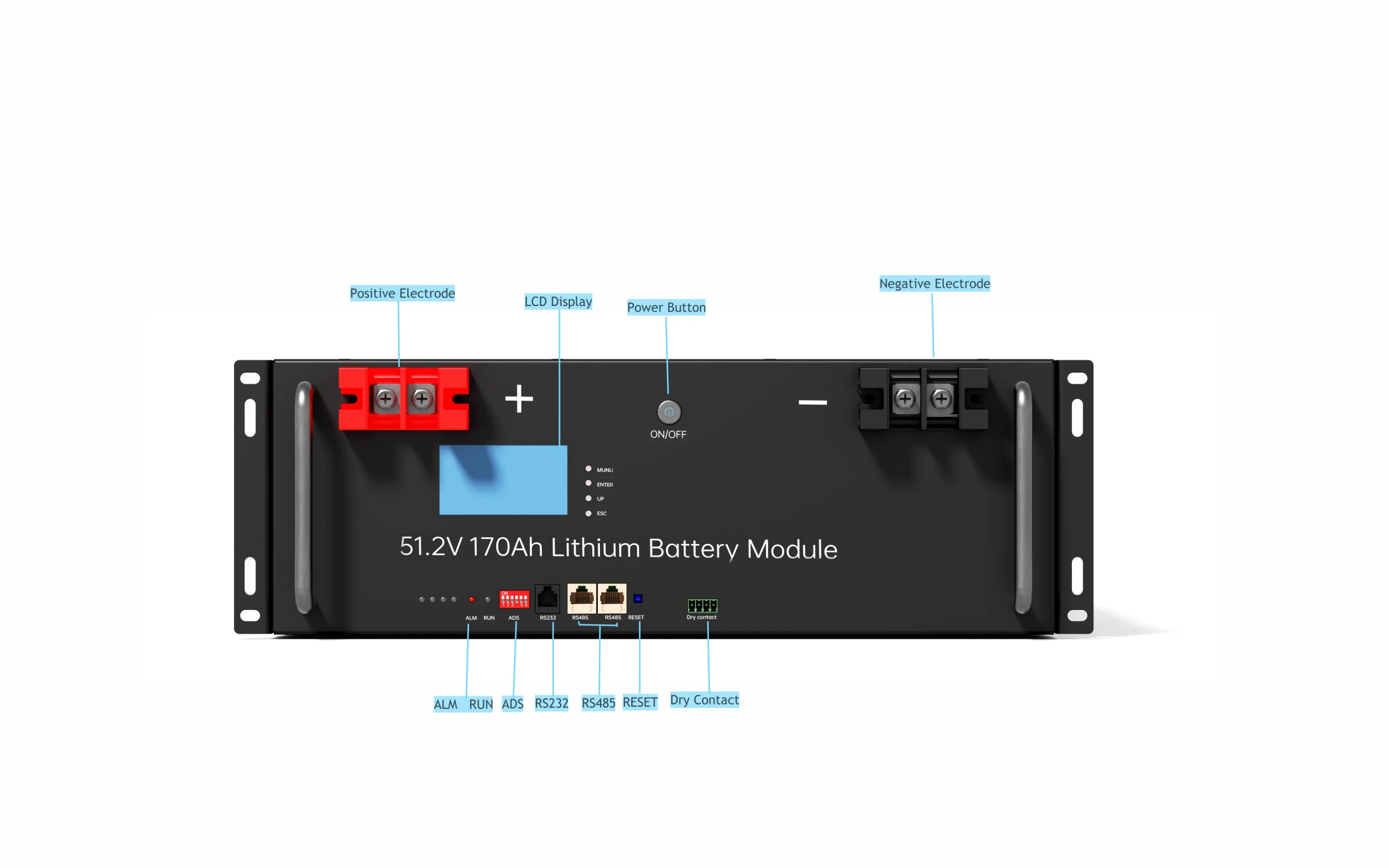 Stacked LiFePO4 Lithium Battery 48V 170ah 51.2V Voltage 9kwh for Solar Energy Storage Battery