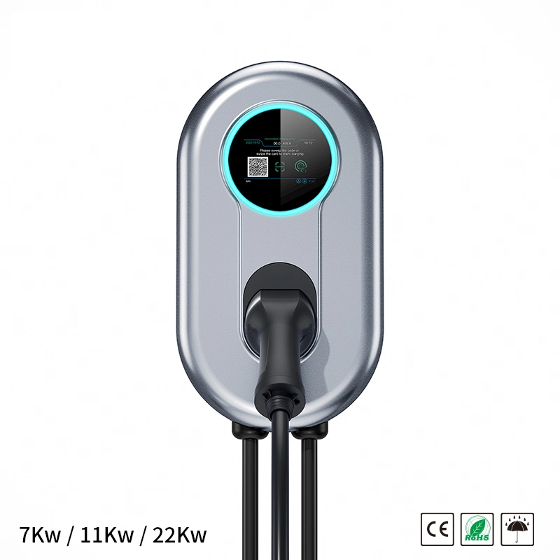 32A Chargepoint Home Flex 7kw Chargeur de véhicule électrique portable de niveau 2 Type2 CE RoHS Chargeur de voiture électrique pour la maison.