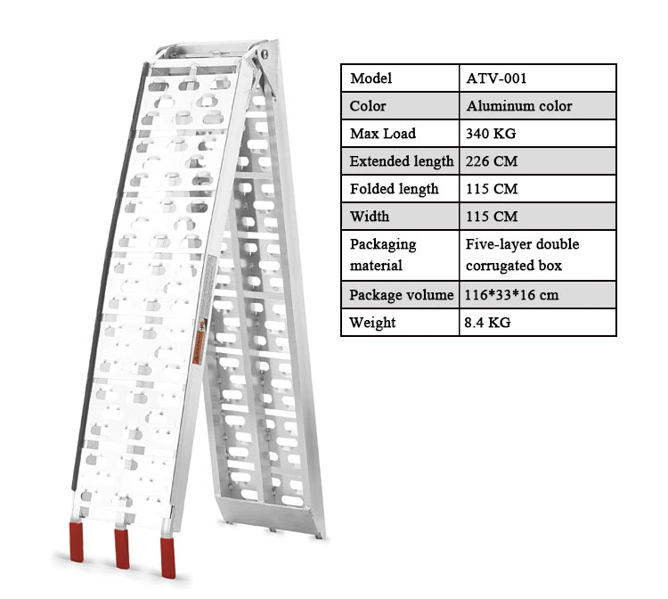 ATV Motorcycle Spare Parts Aluminium Loading Car Ramp