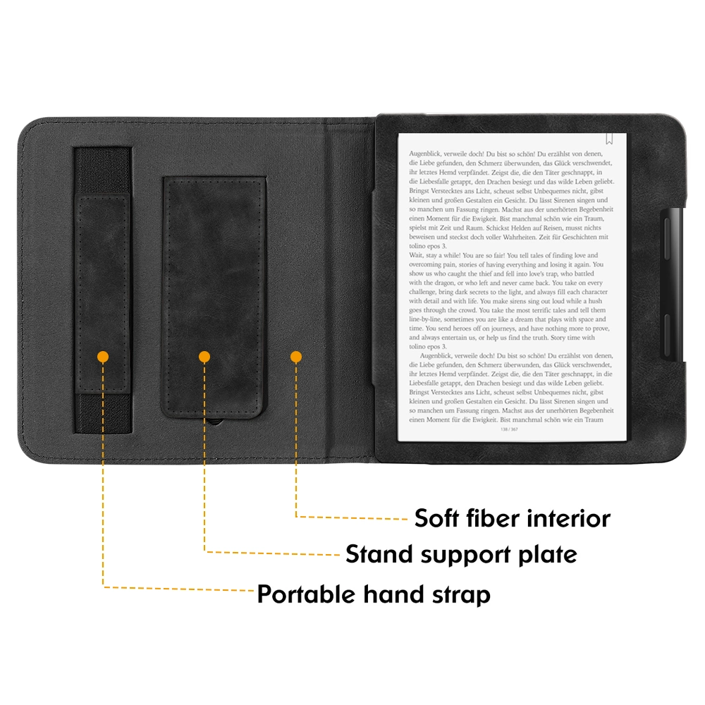 Cover Case for Tolino Epos 3 E-Reader Funda Magnetic Closure Protective Shell Skin