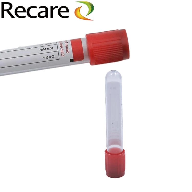 serum red top blood Collection Tube PET glass Clot Activator good quality on sale