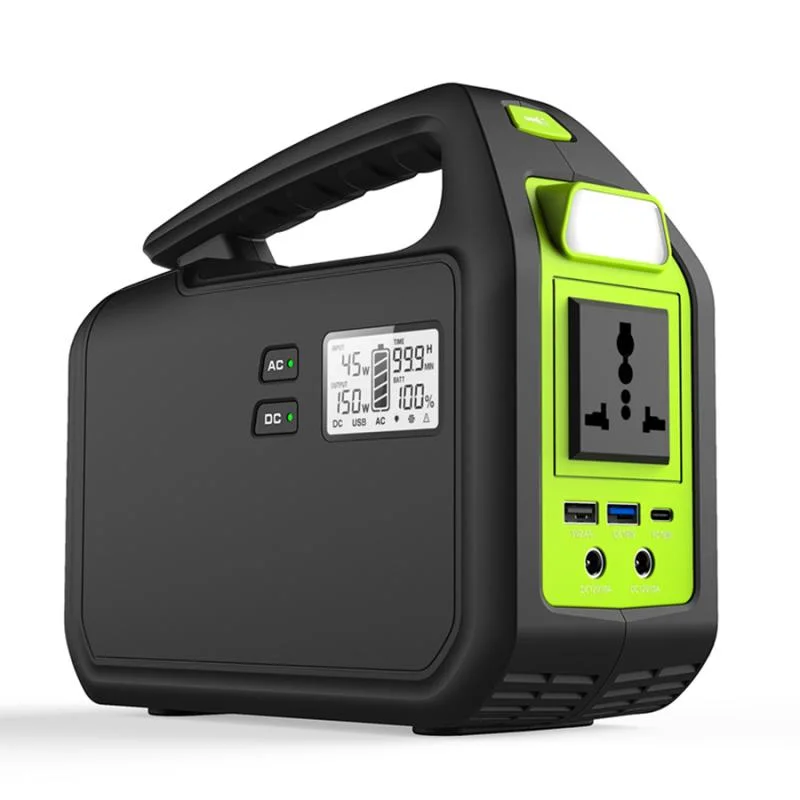 150 W 200 W 300 W 18650 LiFePO4 batteries lithium-ion Station d'alimentation portable batterie solaire pour Camping, voyage en extérieur