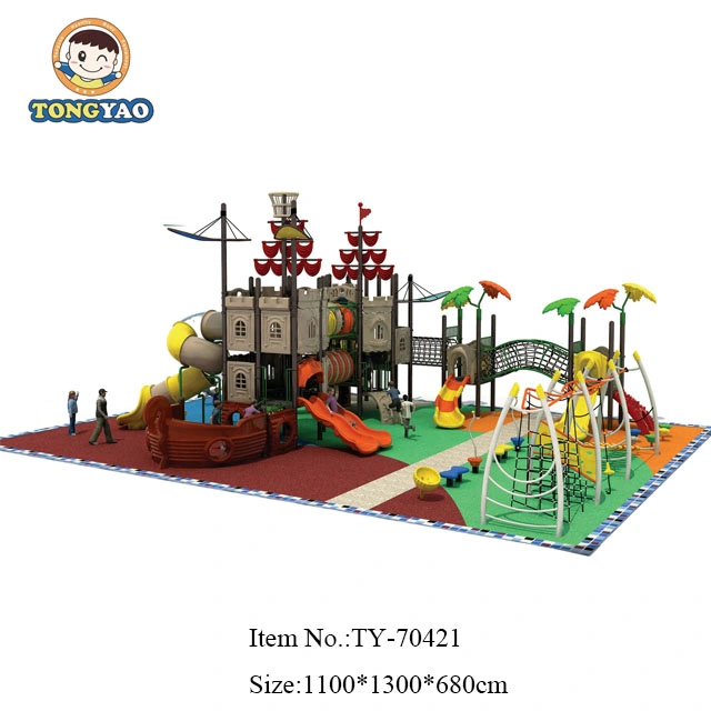 Tongyao Latest Outdoor Children Playground Plastic Equipment Slide