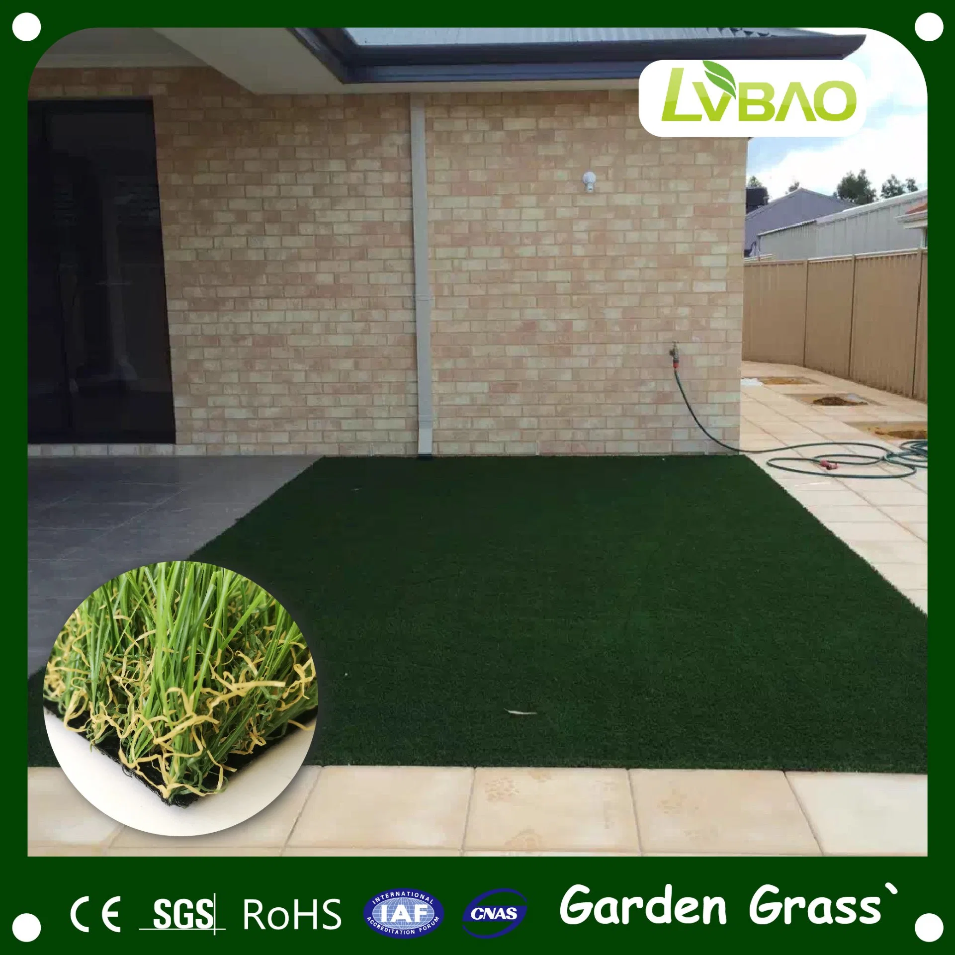 LVBAO Landscape Four Color Garden Artificial Grass With Good Service