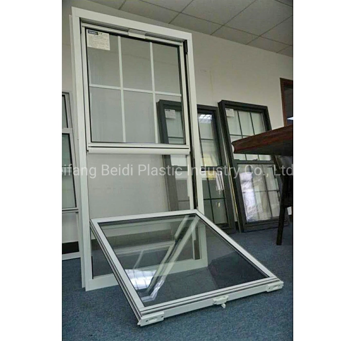 2022 Space Saving CE Approved Touch Lock Clear Float Glass UPVC Sliding Iron Window Grill Color for Office Building