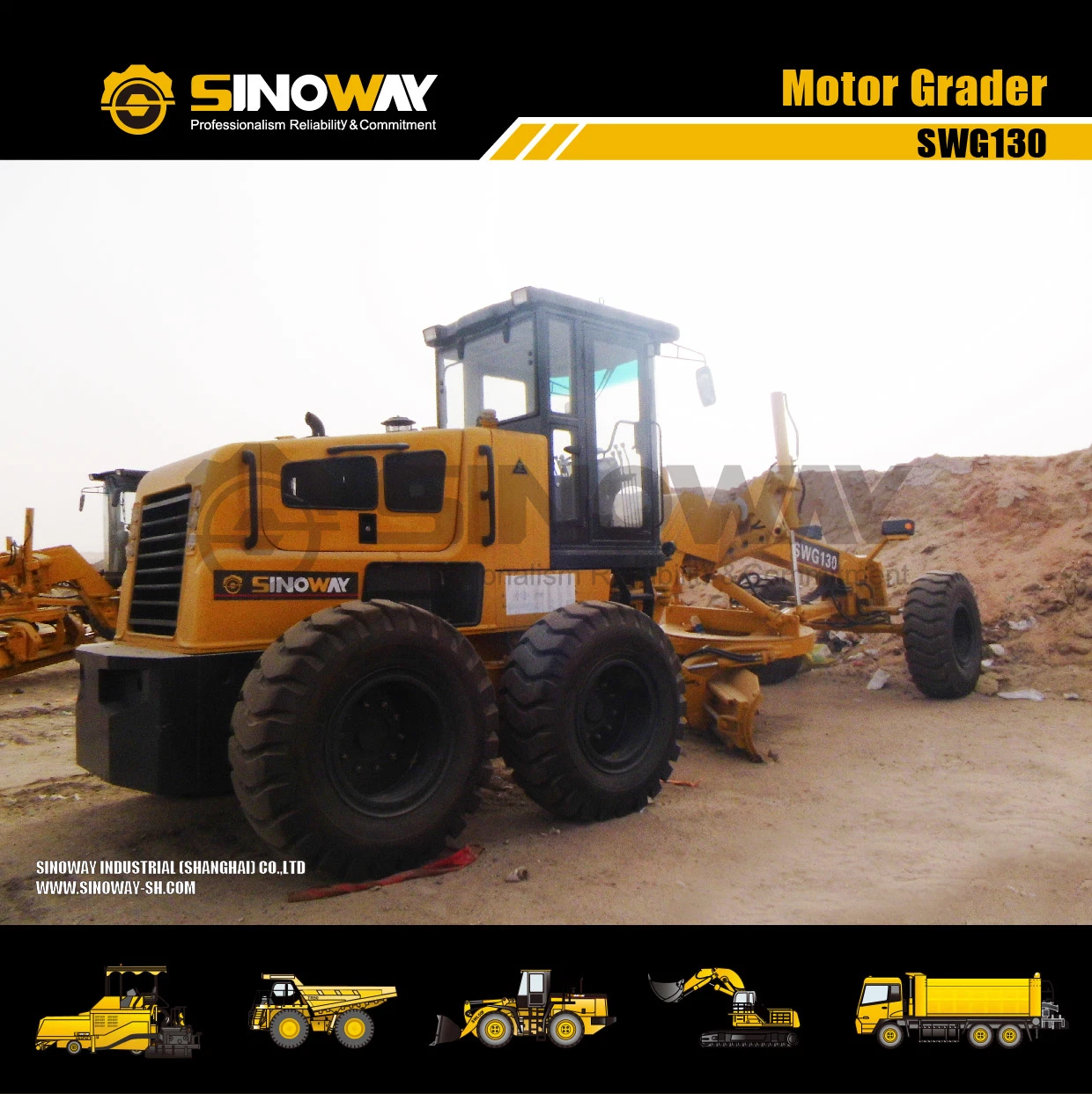 Factory Supply 130HP Motor Grader 11 Ton Road Scraper for Sale