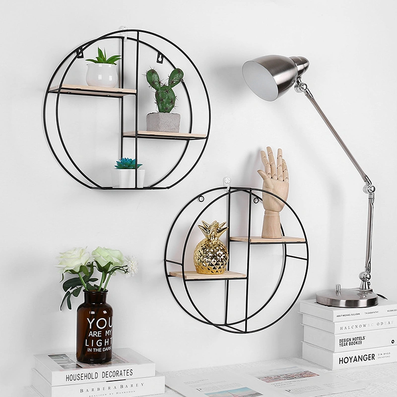 Wholesale/Supplier Iron Wall Shelf Home Wall Hanging Living Room Bedroom Decoration