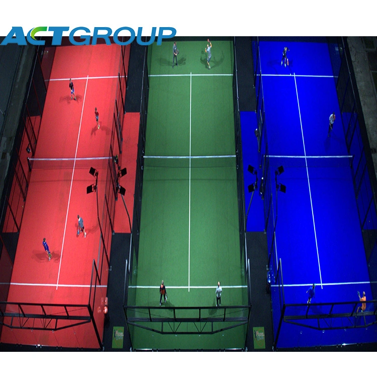 Cour Padel design agréable cour de tennis Padel panoramique pour la vente