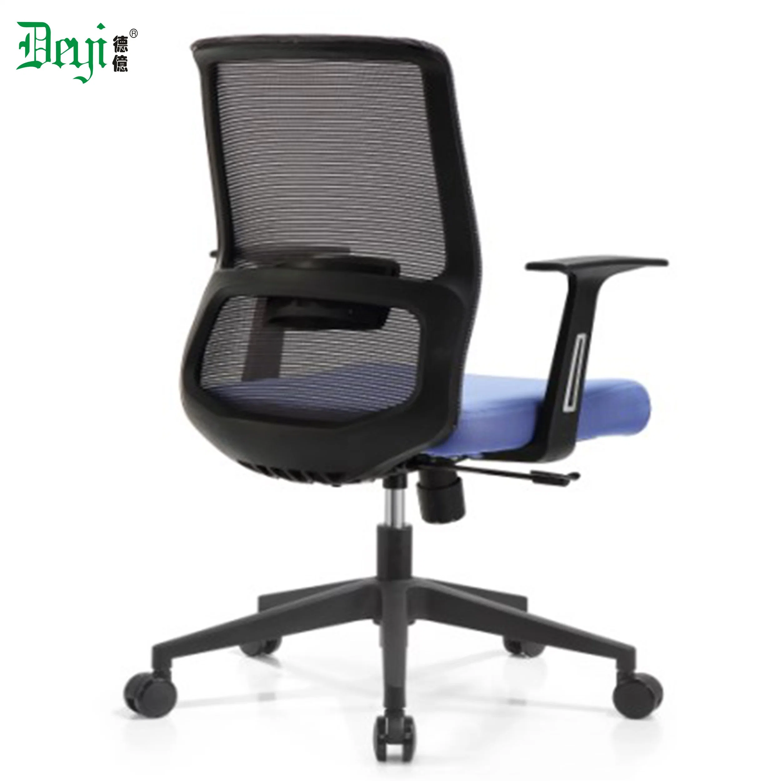 Mesh Fabric PU Armrest Tilting Locked Mechanism Nylon Base Office Mesh Furniture