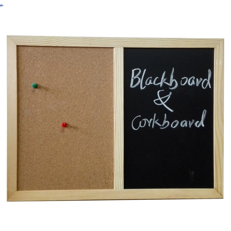 Blackboard Corkboard Memo Combinated Board with Aluminum Frame or Wooden Frame