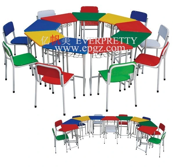 Kids Furniture Colorful School Table and Chair Set