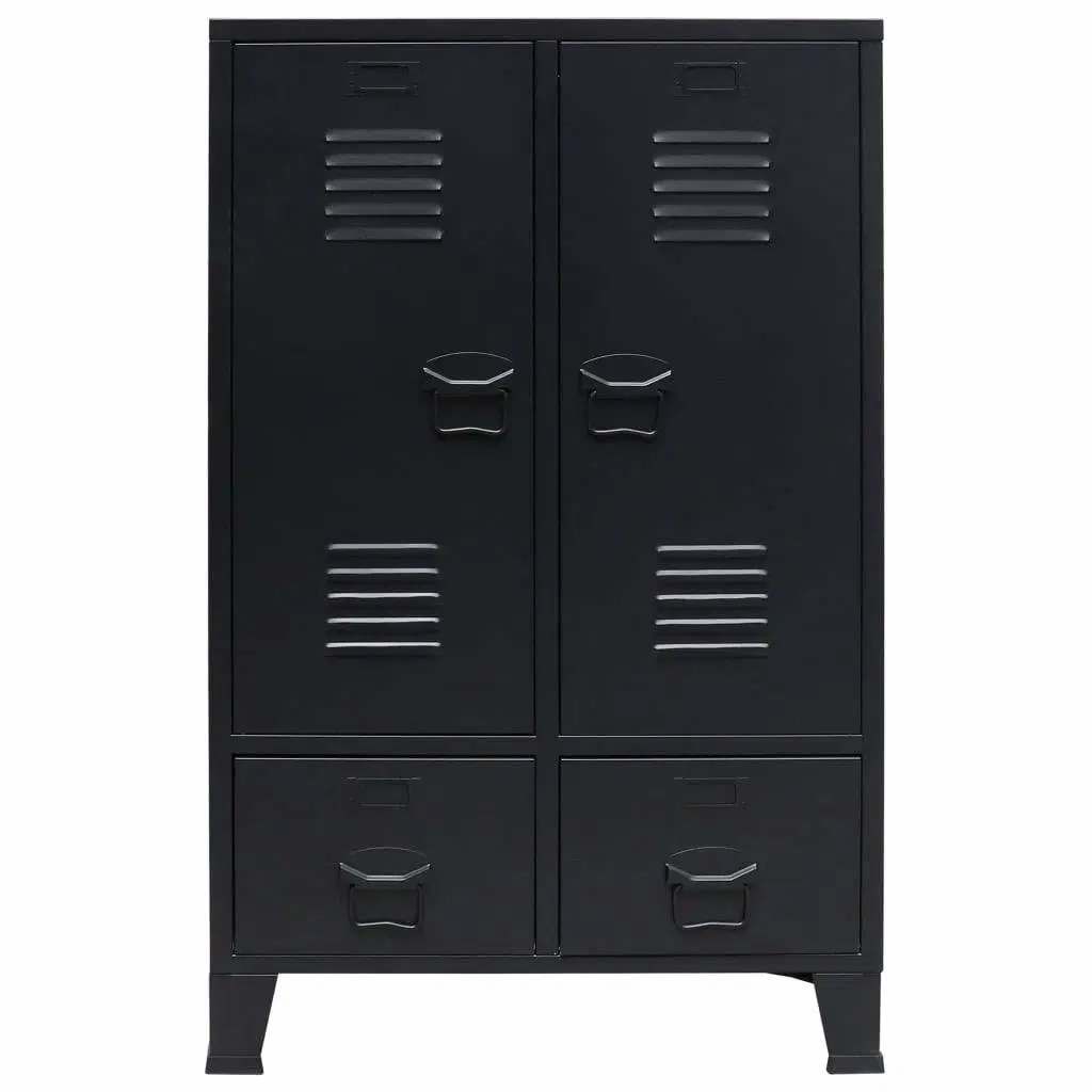 Steel Wardrobe Metal Storage Cabinet Metallic Furniture