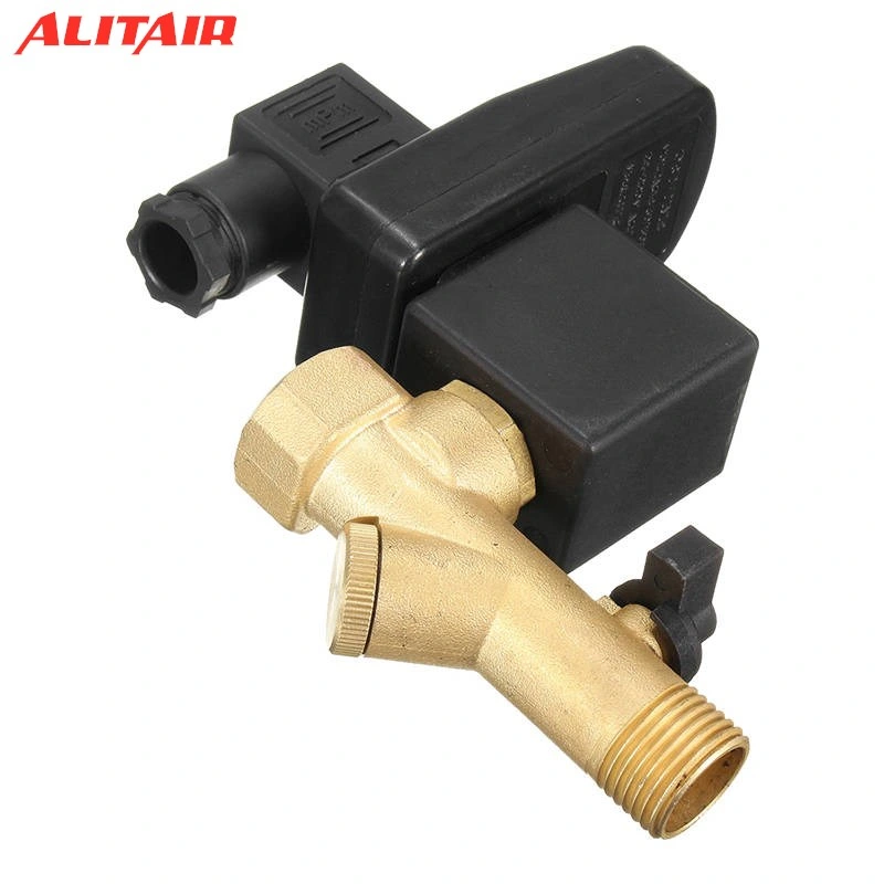 1/2" Tank Filter Auto Drain Solenoid Valve for Comrpessed Air System