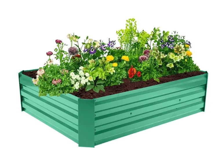 Attractive Appearance Garden Bed Galvanized Steel Metal Raised Flower Bed