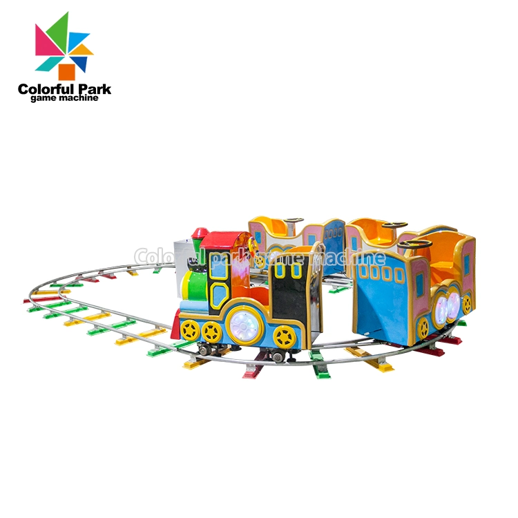 Parque de colores máquina de juego de tren para niños Mini máquina de juego de tren