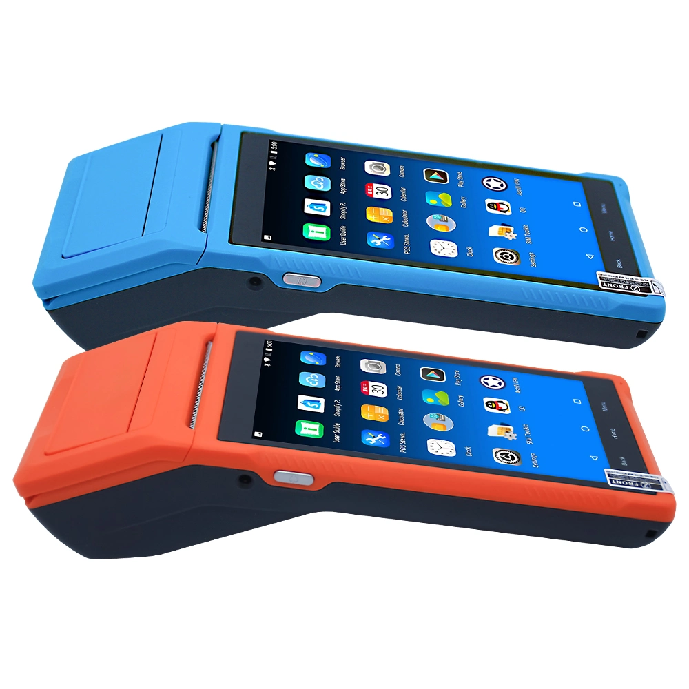 Android 8.1 Handheld PDA Intelligent POS Terminal with Built-in 58mm Receipt Printer