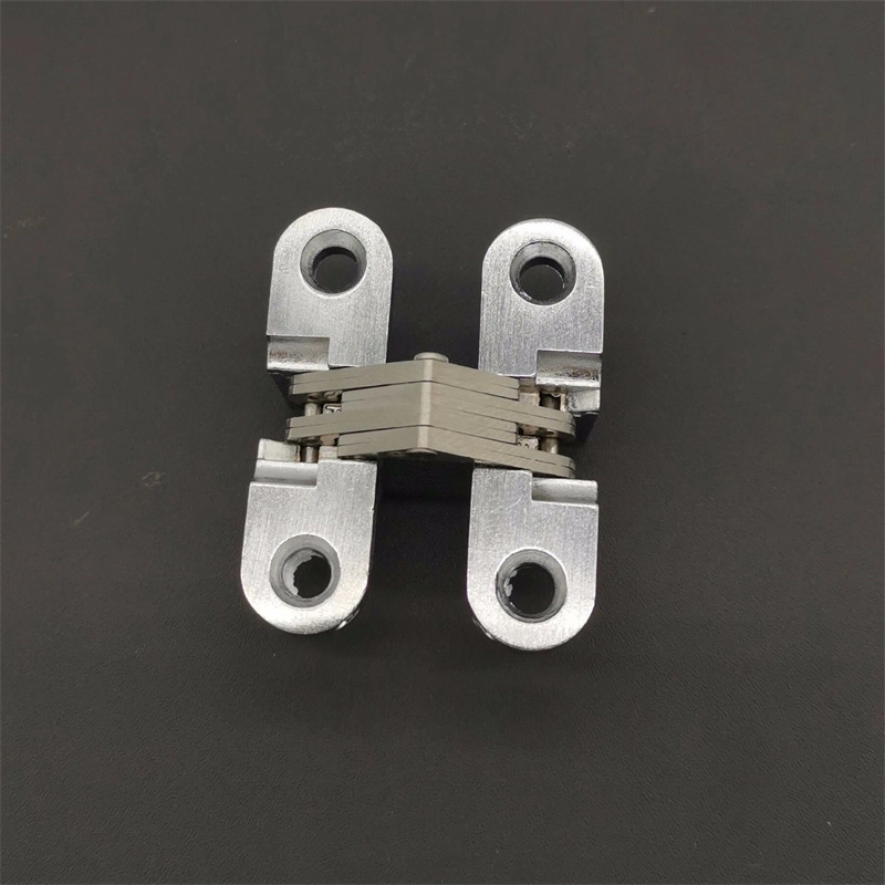 Stainless Steel Concealed Cross European Folding Door Hinge for Furniture Hardware Wardrobe