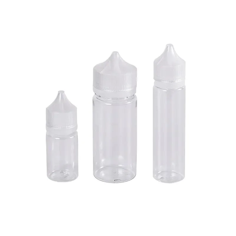 30ml Clear Pet V3 Liquid Juice Dropper Bottle with Cap