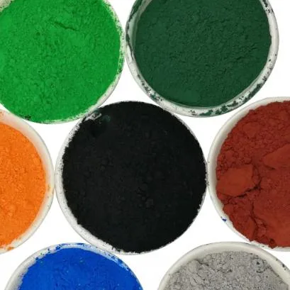 Fórmula química de concreto de colores ladrillo de pavimentación con óxido de hierro Rojo Inorgánico