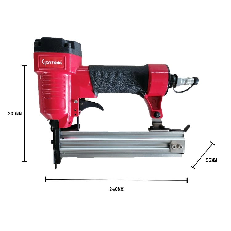 Ga. 18 Brad Nailer, 1-1/4'' Pneumatic Nailing Gun with Safety Nose for Wooden, Air Nailer Gun S300, Pneumatic Brad Nailer Gdy-F32