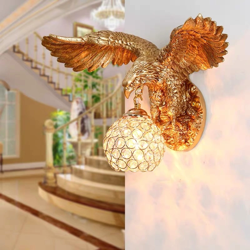 Light Luxury and Simple Traditional Resin Glass Eagle Handicraft Decorations