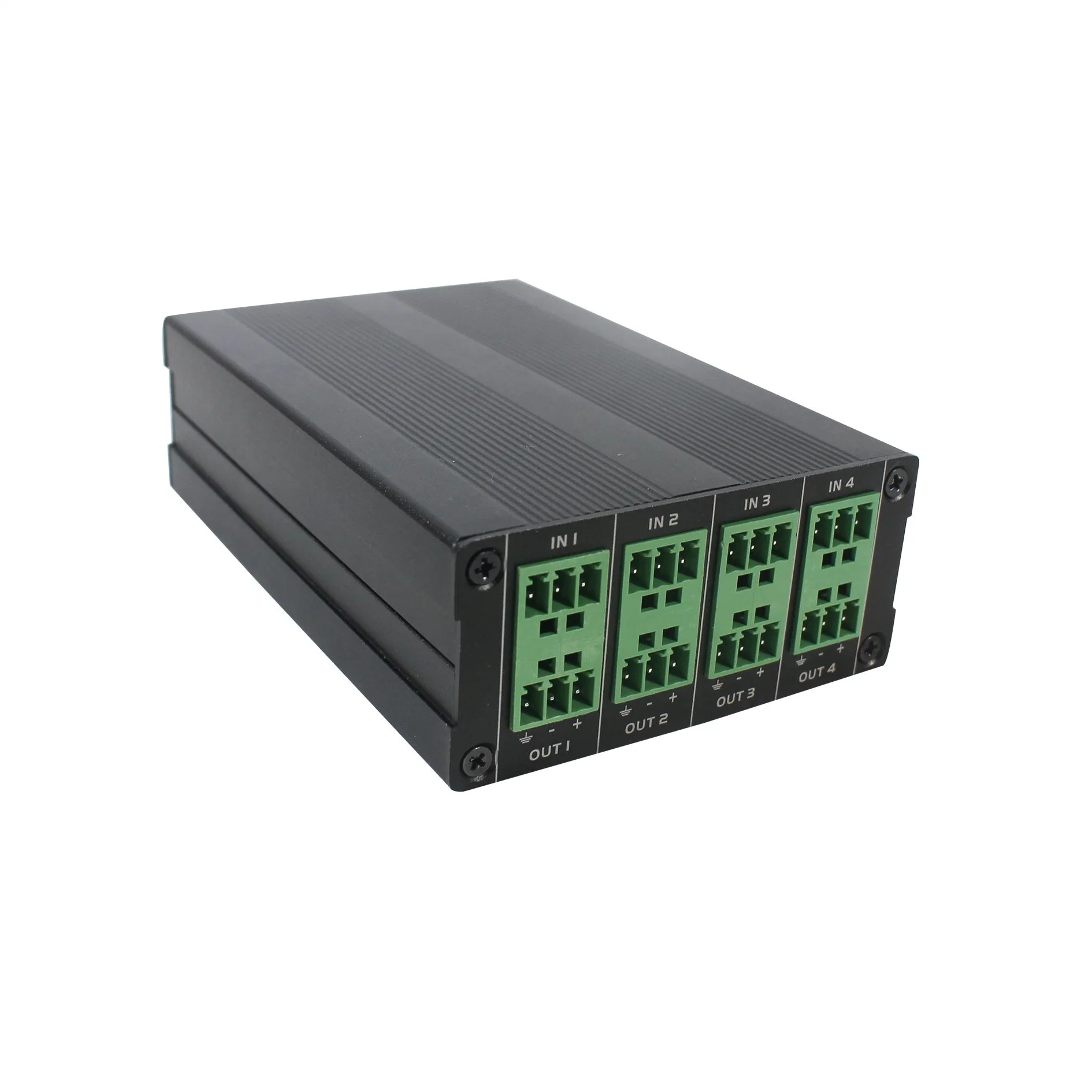 Audio Router Poe Power Dante 4 in 4 out Converter for Microphones or Aux Inputs Number Increasing