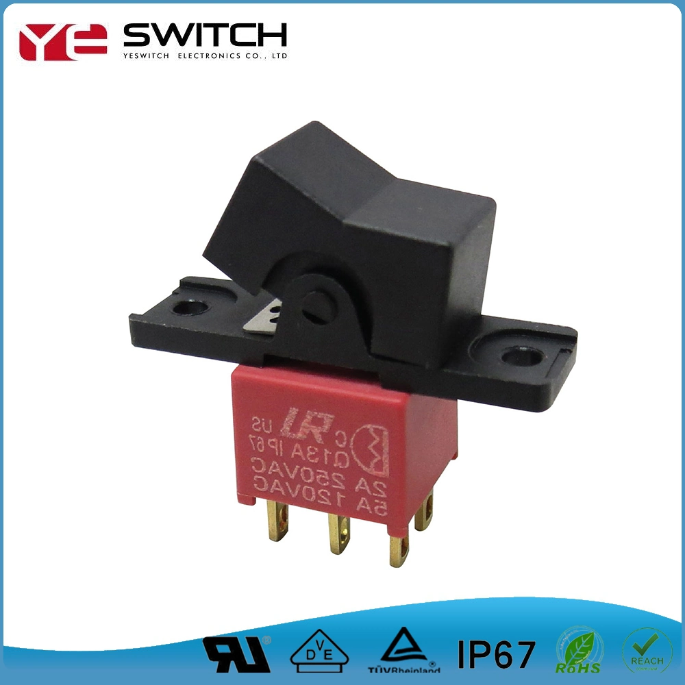 Normally Open Brass Contact Push Button Rocker Switch