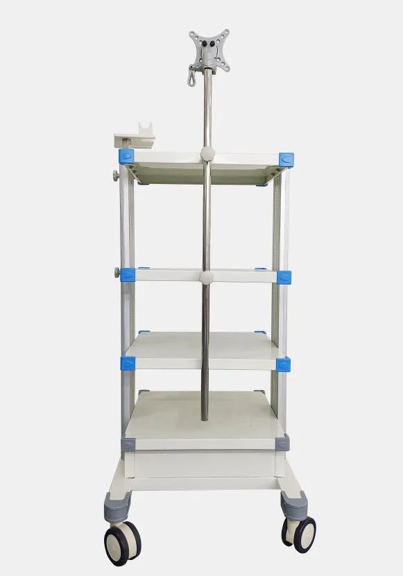 Hospital Medical Camera Display Mobile Trolley Cart