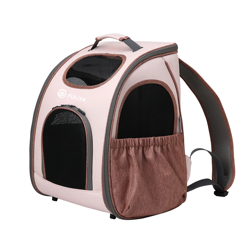 Fuliya Outdoor Pet Backpack Portable Cat Large Capacity Pet Bag