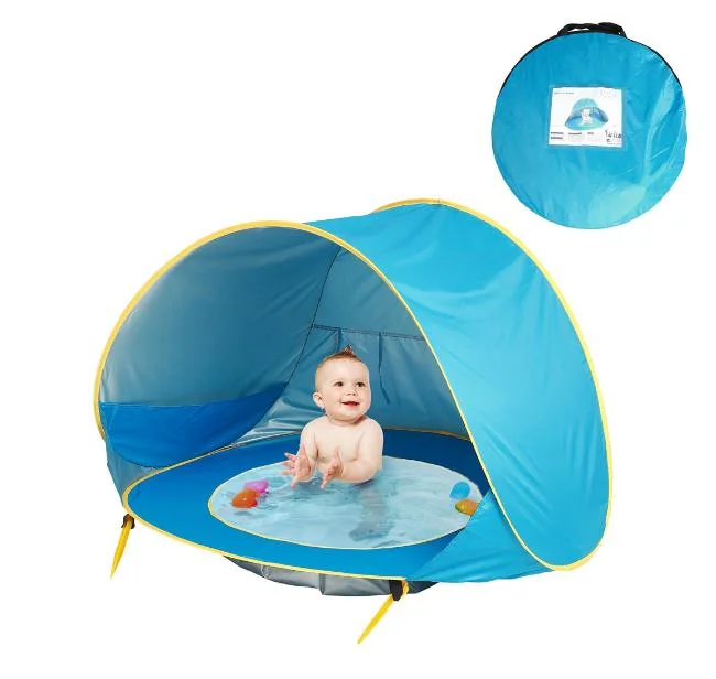 Baby Beach Tent Pop up Protección UV de la piscina de sombra portátil Refugio de Sol para Infantes