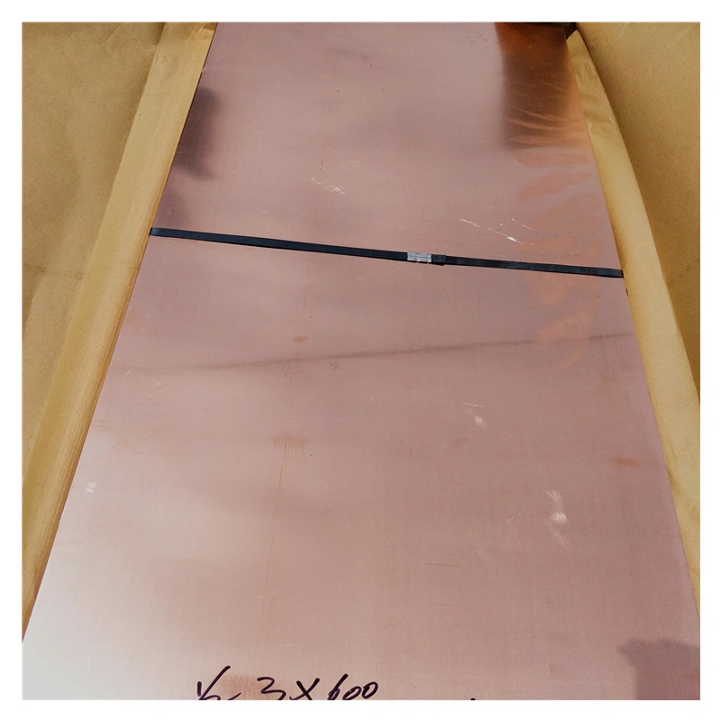 High Quality C12200 99.9% Pure Copper Plate 0.1mm-120mm Thickness Customized