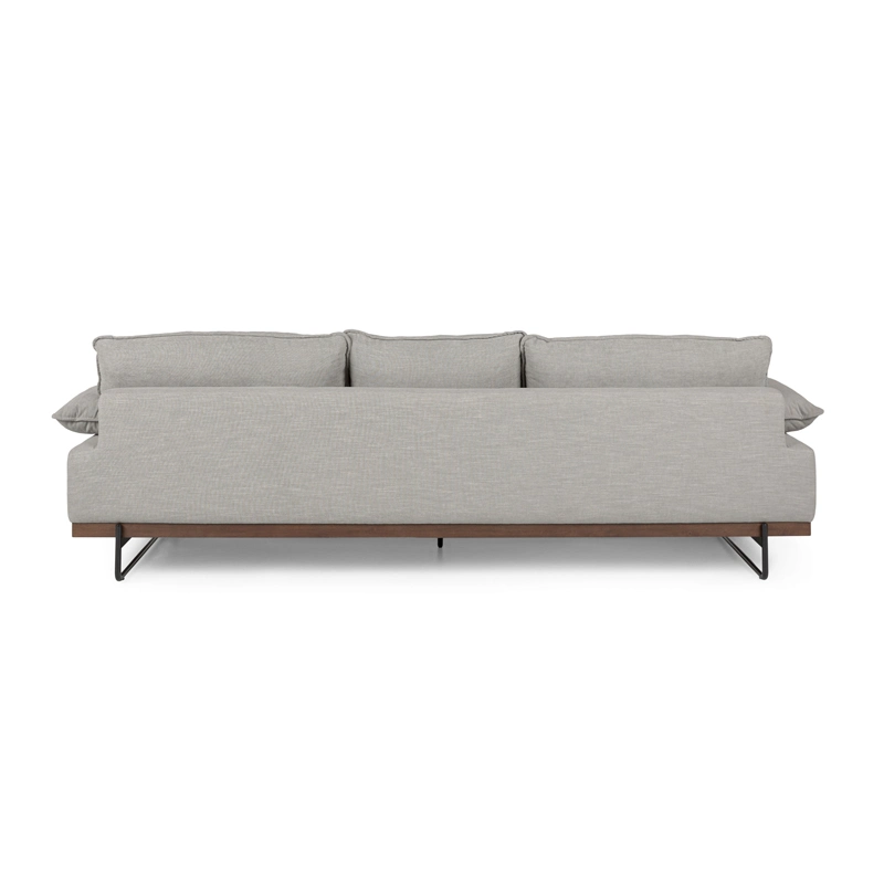 Super Soft Oversized Fabric Upholstered Sofa with Powder-Coated Metal Pin Legs