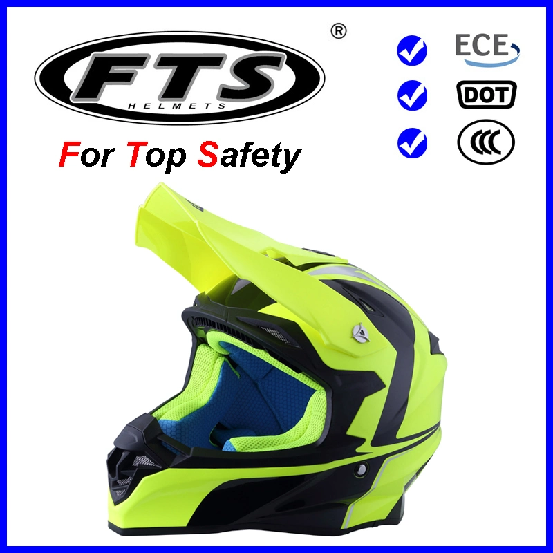 Acessório de motocicleta Protector de segurança ABS Cruz de corridas off road metade aberta Facial Capacete Jet modular com DOT &amp; ECE R 22.06 Certificados