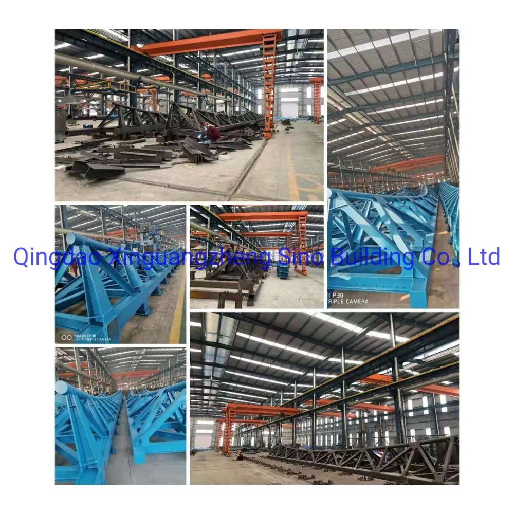 Heavy Duty Low Carbon Metal Material Construction Steel Structure Bridge