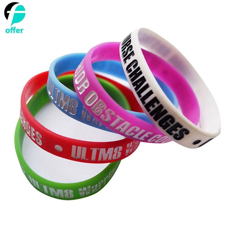 Inspirational Silicone Bracelets Sport Themes Motivational Rubber Bracelet Silicone Wristband