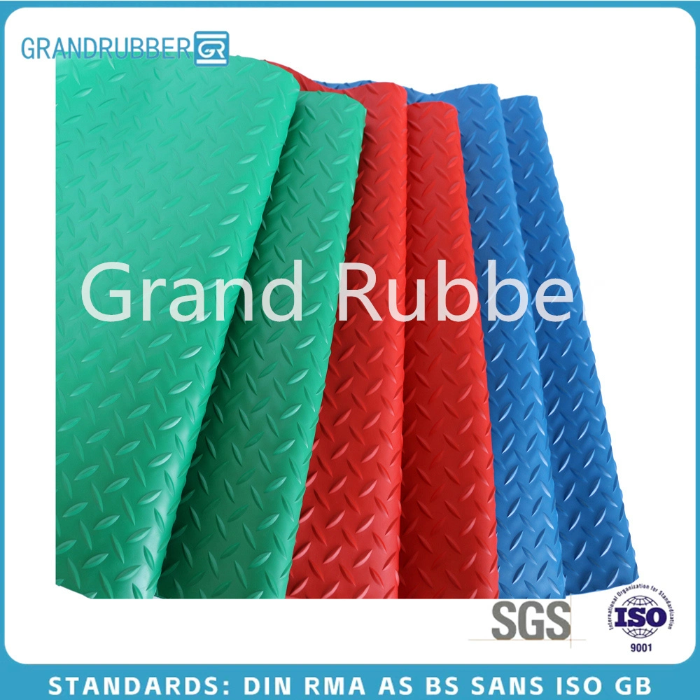 Natural Rubber Neoprene Sheet SBR NBR Cr EPDM Silicone FKM Rubber Flooring Cow Mat Sheet