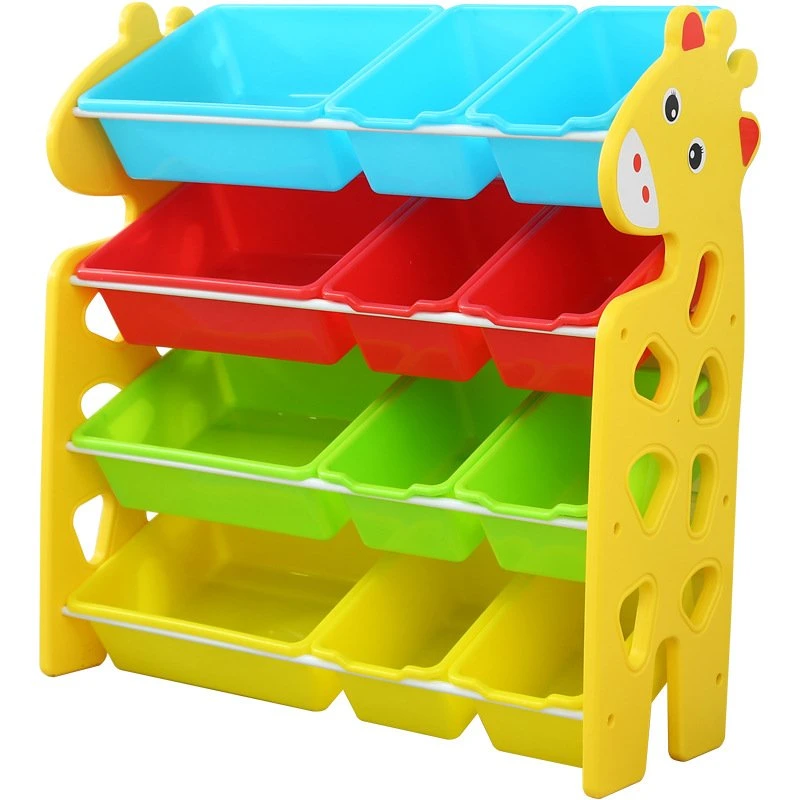 Deer Kindergarten Home boîte de rangement pour enfants avec 12 pièces en plastique Boîtes