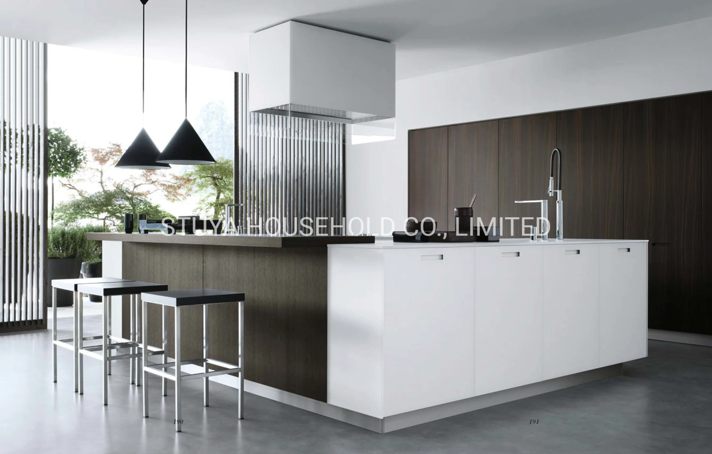 Современный дизайн Мебель Фошань Открытый стиль Кухня столовая Главная Кухонный шкаф для мебели