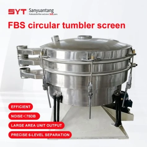 Powder Vibrating Screen Grain Sieving Tumbler Screen Separator Sifting Filter Food Sieve Shaker