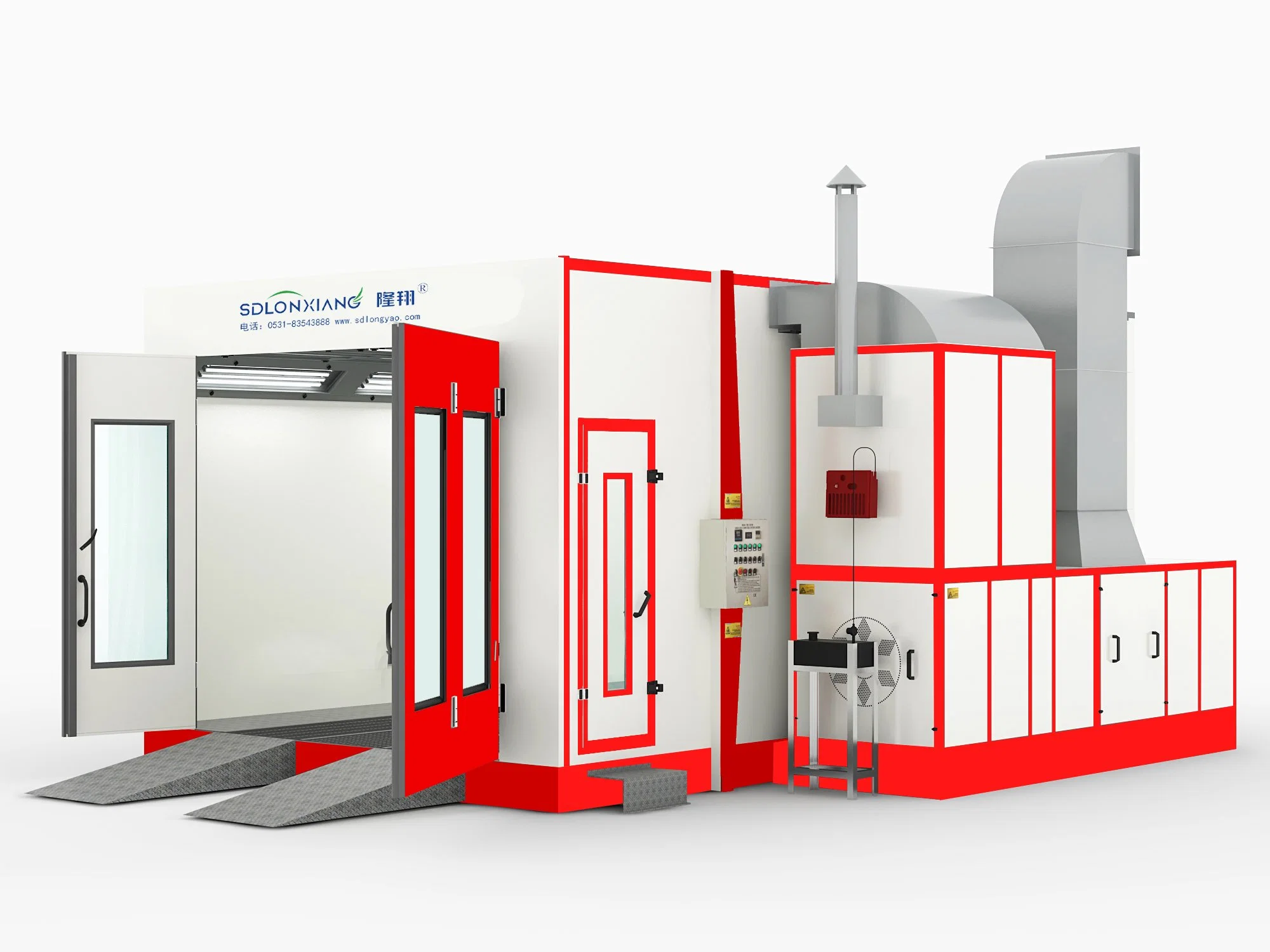 Panel de la pulverización de la cocción Endothermal Calefacción de Cabina de equipo de pintura