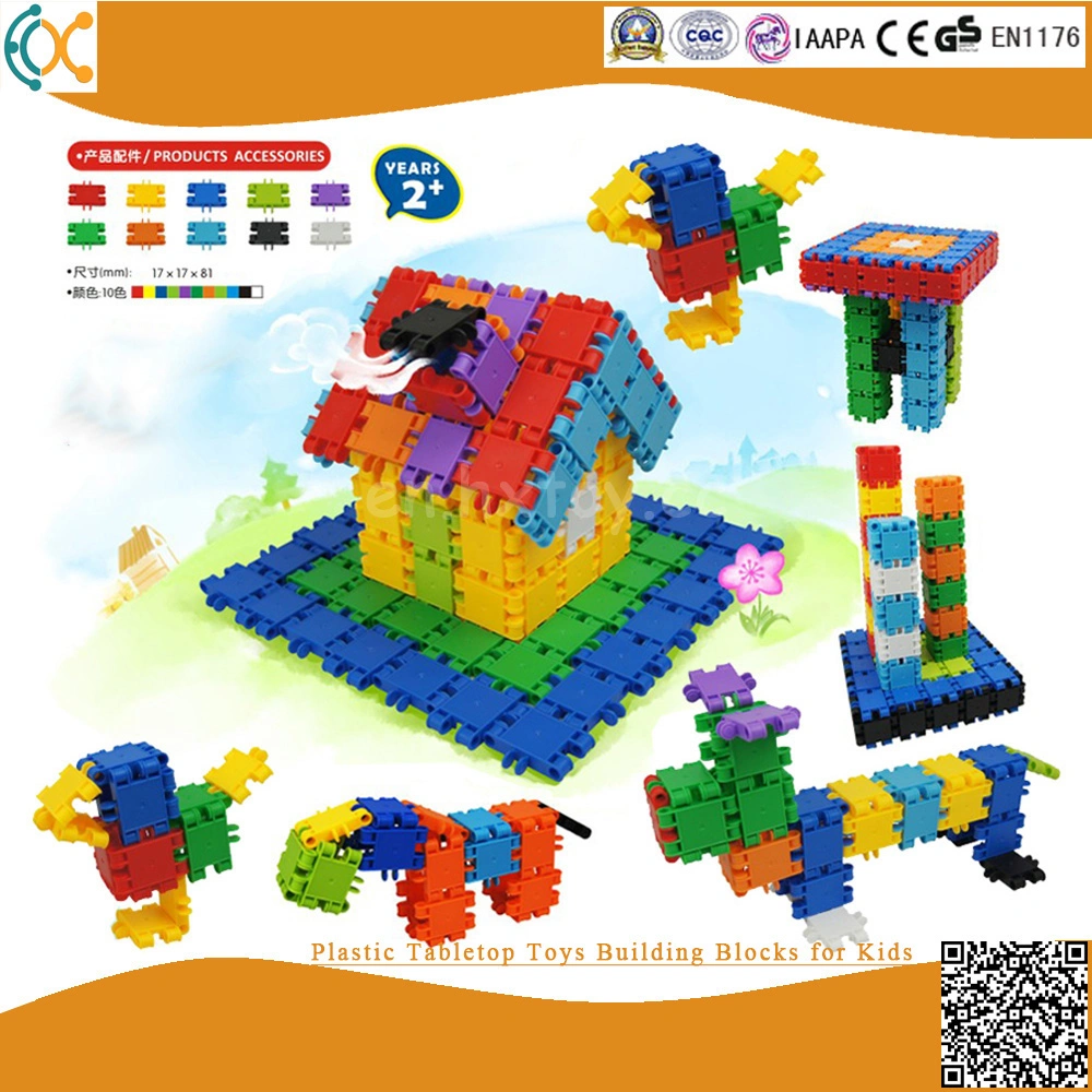 La educación de alta calidad juguetes de plástico Bloques de construcción para los niños
