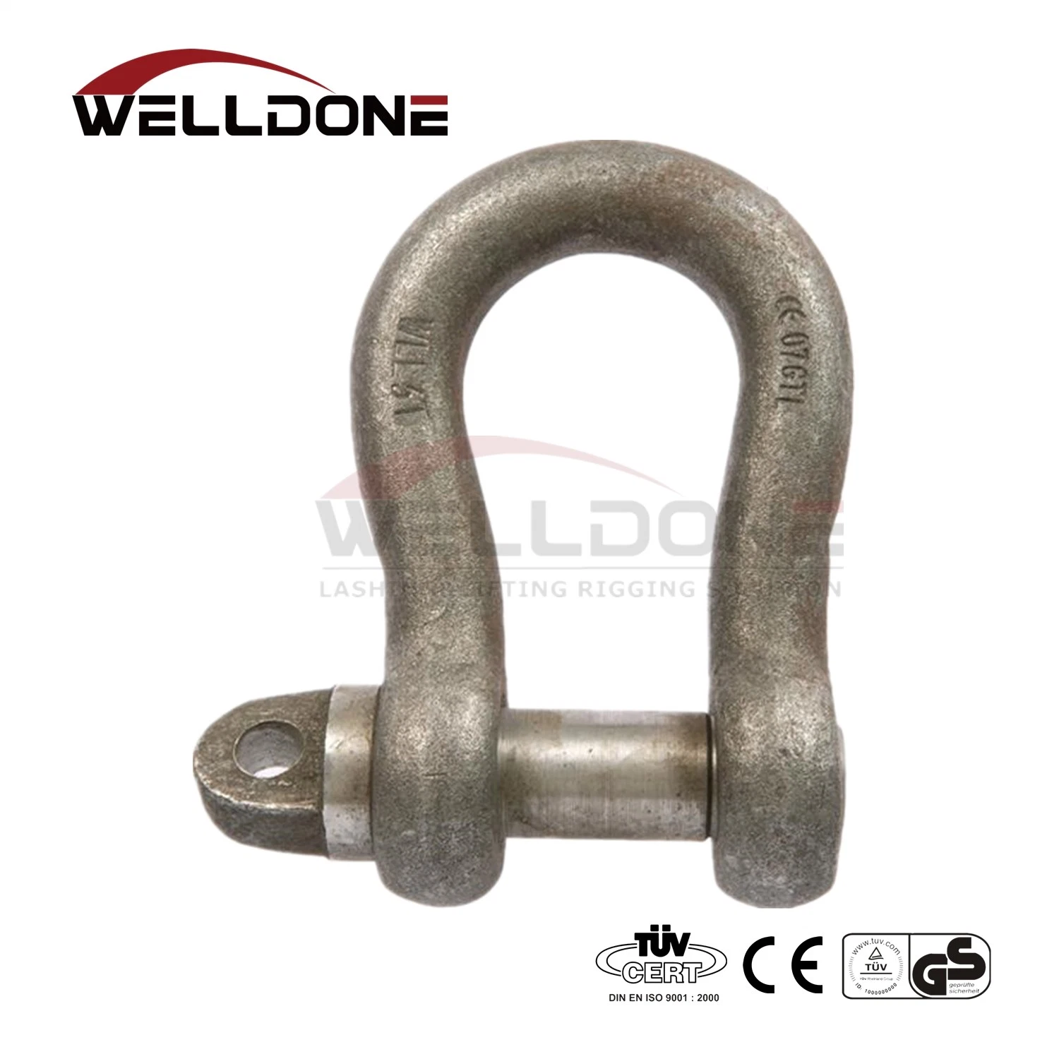 BS3032 Hot DIP Galvanized Bow Type Shackle for Lifting Slings