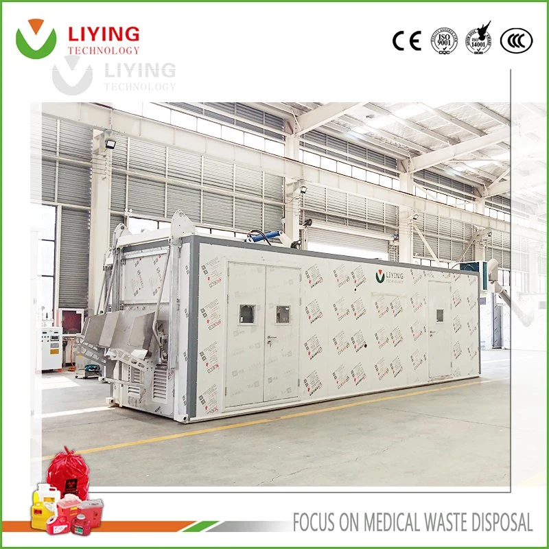 Clinical Hospital Medical Waste Microwave Disinfection Sterilize Disposal Treatment Machine Zero Emission Equipment Environmental Health Management Dervice