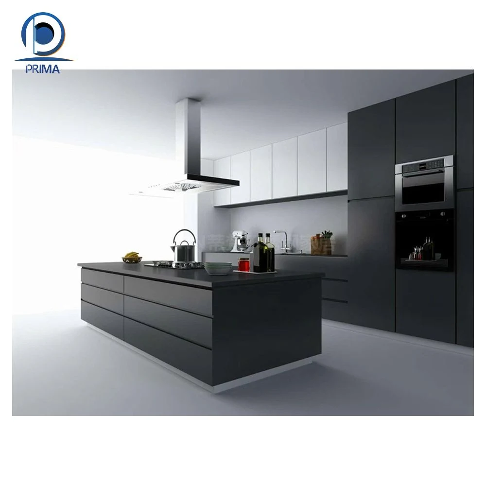 Prima Kitchen Cupboard Home Furniture Glossy Wood Furniture Kitchen Cabinet