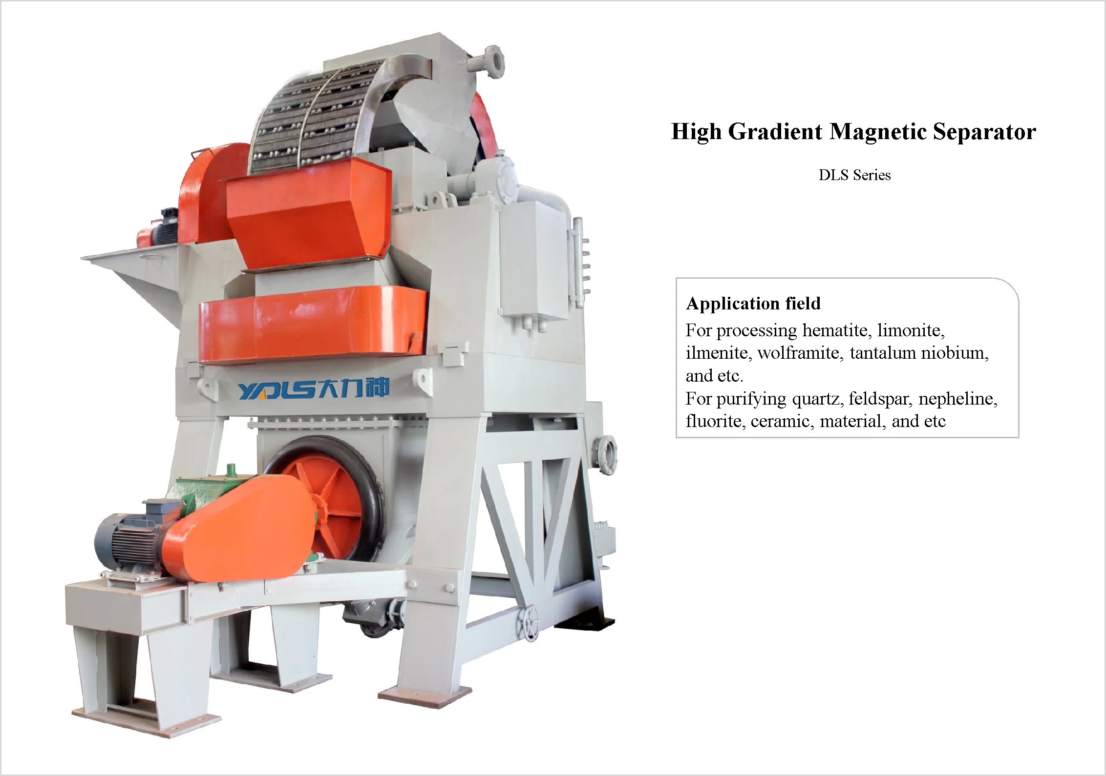 Wet High Gradient Magnetic (magnet) Separator (separation) Mining Equipment Dls-200