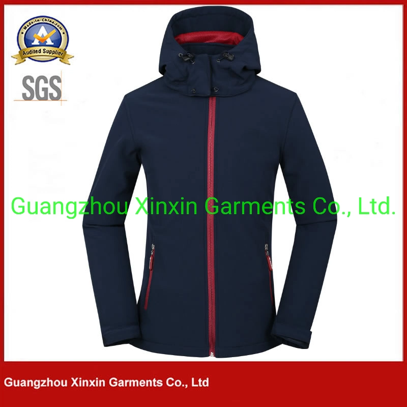 Women Clothing Sports Wear Lady's Elegant Softshell Outdoor Garment Windproof and Waterproof Outer Jacket (J523)